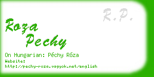 roza pechy business card