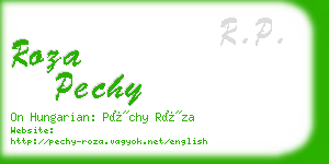 roza pechy business card